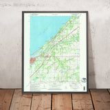 Old Map of New Buffalo, Michigan by USGS, 1970 – Lake Michigan & Springfield