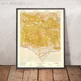 Old Map of Malibu, California by USGS, 1951 – Point Dume, Zuma Beach & Santa Monica Mountains