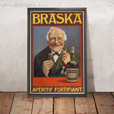 Braska Vintage Aperitif Poster, 1920