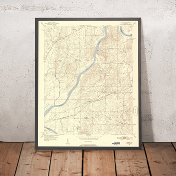 Old Map of Logan Martin Lake, Alabama by USGS, 1951 – Coosa River & Laniers