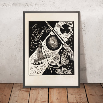 A framed image of 