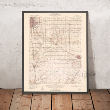 Old Map of Bloomington, Illinois, 1951 by USGS – Normal, Le Roy & McLean
