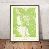 Old Map of Buena Vista, Colorado by USGS, 1955 – Arkansas River, Collegiate Peaks & Mount Princeton