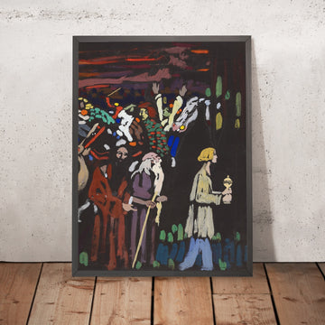 A framed image of 