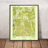 Old Map of French Lick, Indiana by USGS, 1951 – West Baden Springs, Paoli & Hoosier National Forest