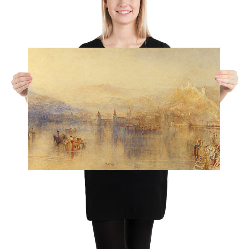 Lucerne from the Lake by Turner, 1802