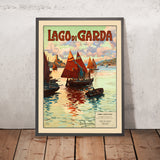 Reiseposter vom Gardasee von Elio Ximenes 