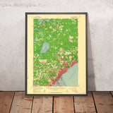 Old Map of Duluth, Minnesota by USGS, 1953 – Lake Superior & St. Louis River