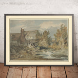 Watermill near a Flowing Brook by Turner, 1795
