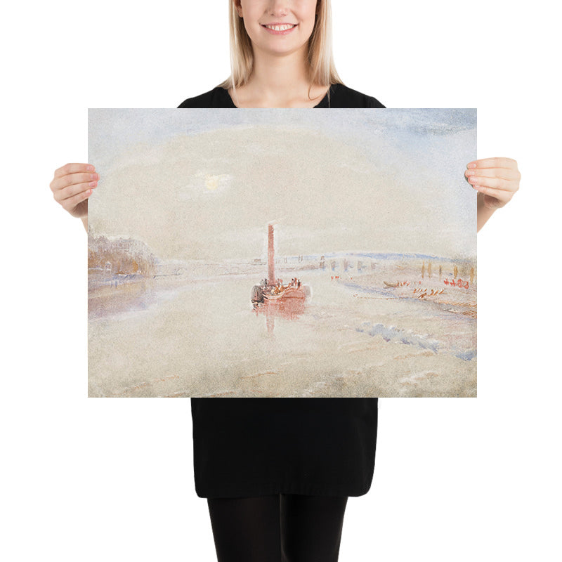The Confluence of the Seine and the Marne at Charenton, France by Turner, 1835