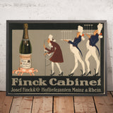 Finck Cabinet Vintage Drinks Advertising Poster, 1910