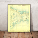 Old Map of Barnstable, Massachusetts by USGS, 1893 – Mashpee, Hyannis & Cape Cod Bay