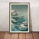 Snowstorm at Mukojima by Hasui Kawase, 1935