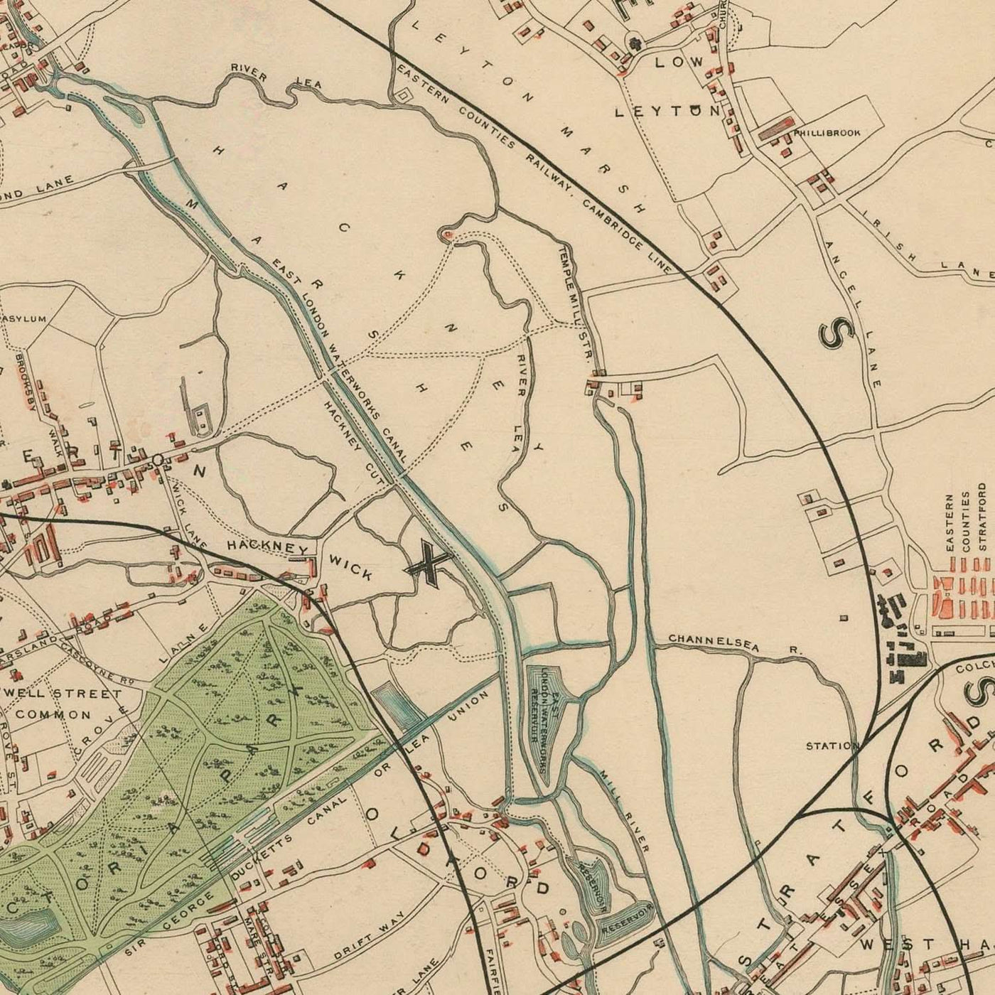 Ancienne carte illustrée de Londres par Tallis, 1851 : Tamise, Hyde Park, Regent's Park, Westminster, Oxford Street