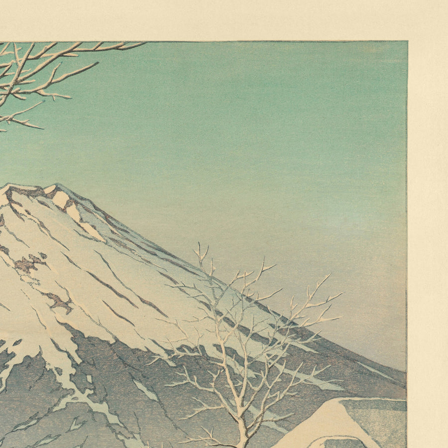 El Monte Fuji después de la nieve en Oshiono por Hasui Kawase, 1935 