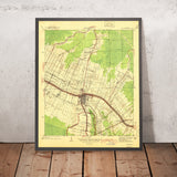 Old Map of Thibodaux, Louisiana by USGS, 1940 – Bayou Lafourche & Chackbay