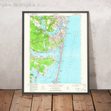 Old Map of Bay Head, New Jersey by USGS, 1953 – Mantoloking, Point Pleasant & Barnegat Bay