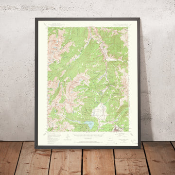Old Map of Leadville, Colorado by USGS, 1949 – Twin Lakes, Mount Elbert & Mount Massive