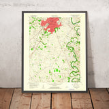 Old Map of Bowling Green, Kentucky by USGS, 1959 – Western Kentucky University & Warren County
