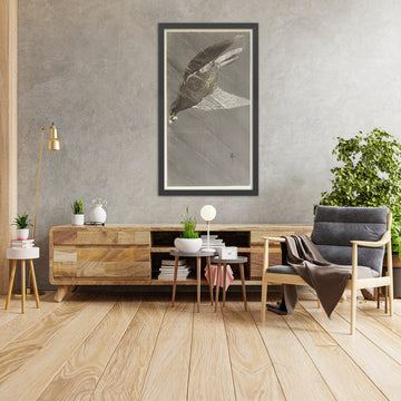 A framed image of 