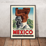 Mexiko-Reiseposter: Für denselben Sieg! 