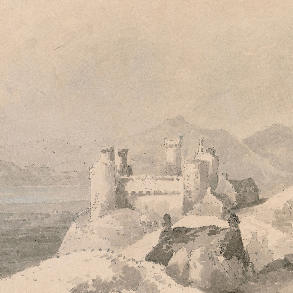 Harlech Castle, Wales, from the South by Turner, 1794