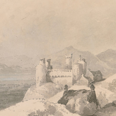 Harlech Castle, Wales, from the South by Turner, 1794