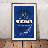Neuchâtel Reiseplakat 