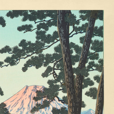 Evening at Tago Bay with Mt. Fuji by Hasui Kawase, 1935