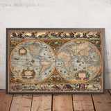 Orbis Terrarum Modern Ancient World Atlas de Ray&Co, 2025: Mapa hemisférico, dioses romanos, maravillas antiguas 