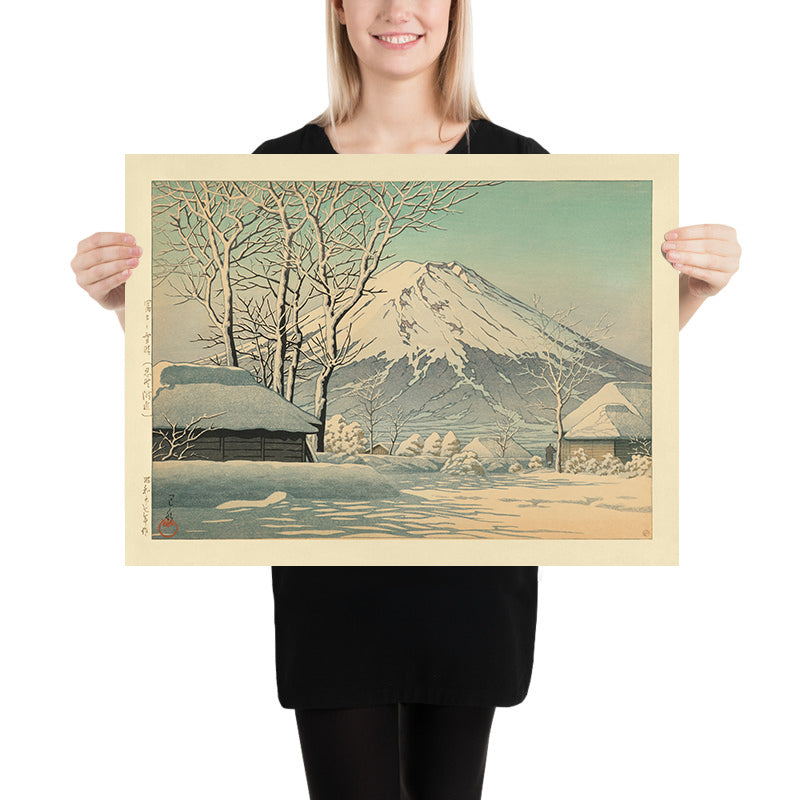 El Monte Fuji después de la nieve en Oshiono por Hasui Kawase, 1935 