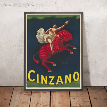 A framed image of Cinzano Vintage Advertising Poster by Leonetto Cappiello, 1926