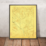 Old Map of Crested Butte, Colorado by USGS, 1893 – Gothic, Kebler Pass & West Elk Mountains