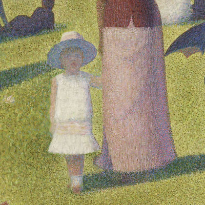 Ein Sonntagnachmittag auf der Insel La Grande Jatte von Seurat, 1884 