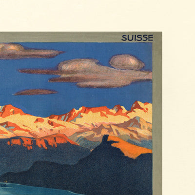 Lake Lucerne Travel Poster: Bürgenstock