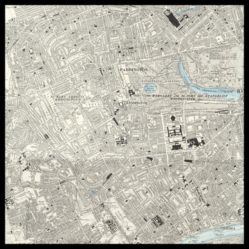 An old Ordnance Survey map of Kensington