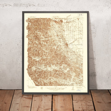 Old Map of Occidental, California by USGS, 1935 – Santa Rosa, Russian River & Bodega Bay