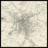 Mapa antiguo personalizado de Macclesfield 