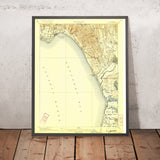 Old Map of Capitola, California by USGS, 1914 – Aptos, Monterey Bay & Soquel Cove