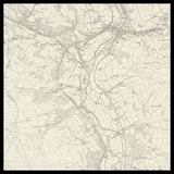 Mappa antica personalizzata di Rhymney 