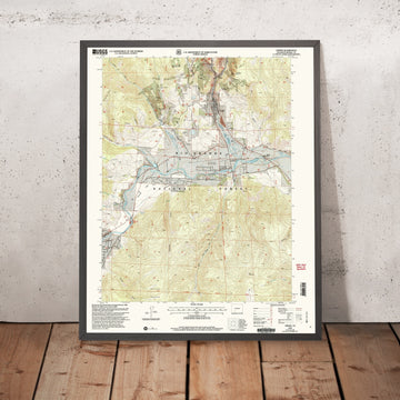 Map of Creede, Colorado by USGS, 2001 – Rio Grande River & Silver Lakes