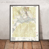 Map of Creede, Colorado by USGS, 2001 – Rio Grande River & Silver Lakes