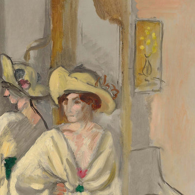 Femme en blanc debout devant une glace (Woman in white standing in front of a mirror) by Henri Matisse, 1918