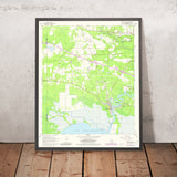 Old Map of Madisonville, Louisiana by USGS, 1968 – Lake Pontchartrain & Tchefuncte River