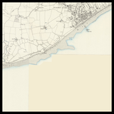 Personalised Old Map of Clacton-on-Sea