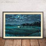 Luna Llena en Hiroura Hinuma de Hasui Kawase 1935 