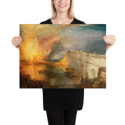 The Burning of the Houses of Lords and Commons, 16 October 1834 by Turner