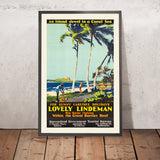 Lindeman Island, Australia Cartel de viaje: Encantadora Lindeman 