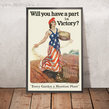 A framed image of 