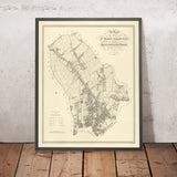 Old Map of Islington, London by Creighton & Dower, 1841: Upper St, St John St, Pentonville Rd, King's Sq, Myddelton Sq